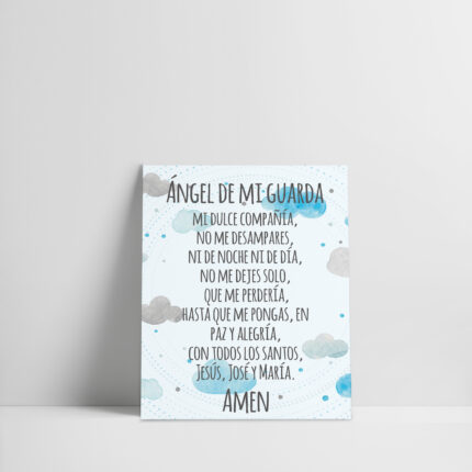 Cuadros Retablo Angel de la guarda 25 x 30 cm