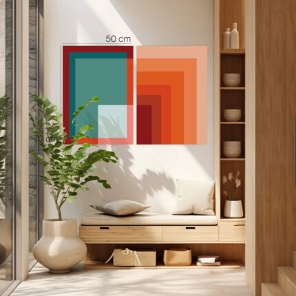Diptico Naranja 50 cm x 70 cm