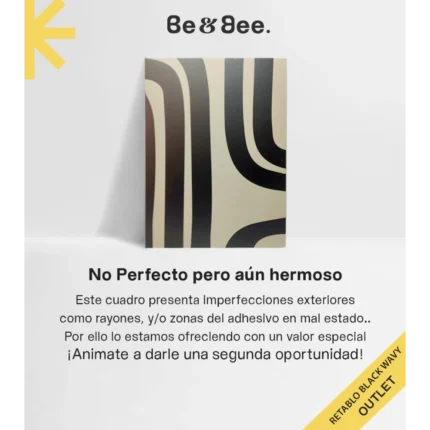 Retablo Black Wavy 37 cm x 50 cm #35 OUTLET