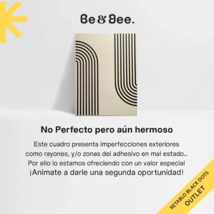 Retablo Black dots 30 cm x 40 cm #75 OUTLET_