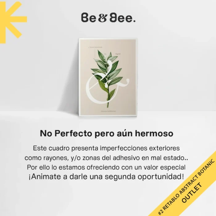 Retablo Botanic 30 cm x 40 cm #61 OUTLET_ - Imagen 1