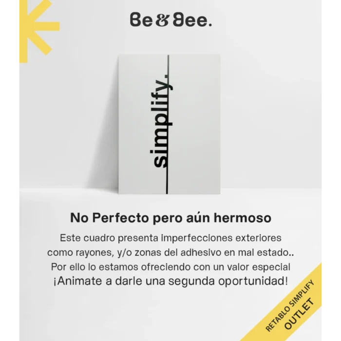 Retablo Simplify 30 cm x 40 cm #22 OUTLET - Imagen 1