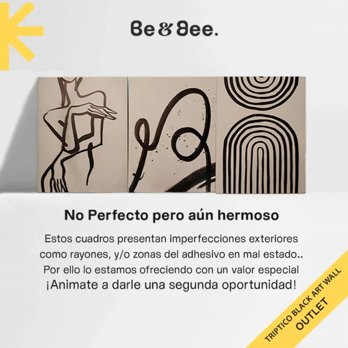 Triptico Wall Art 30 cm x 40 cm #57 OUTLET - Imagen 1