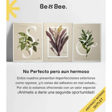 Triptico botanic 30 cm x 40 cm #13 OUTLET