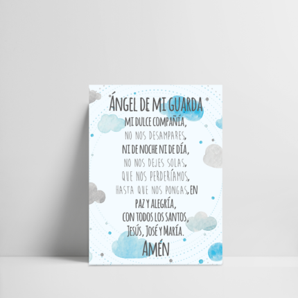 Cuadros Retablo Angel de la guarda segundo diseño 30 cm x 40 cm